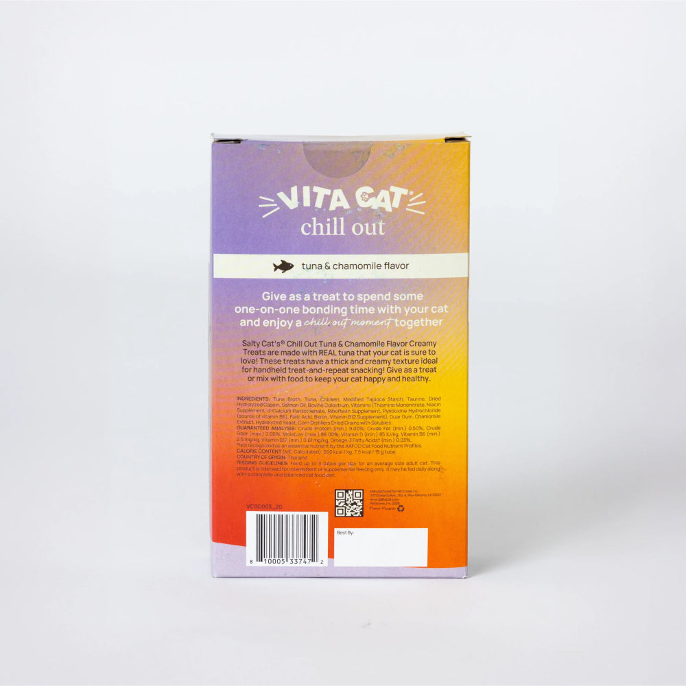 😴 vitacat by salty cat chill out, 20-tube pack