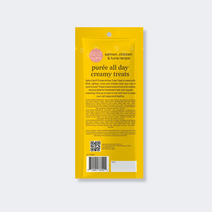 😋 purée all day cat treats, variety pack, 36 tubes
