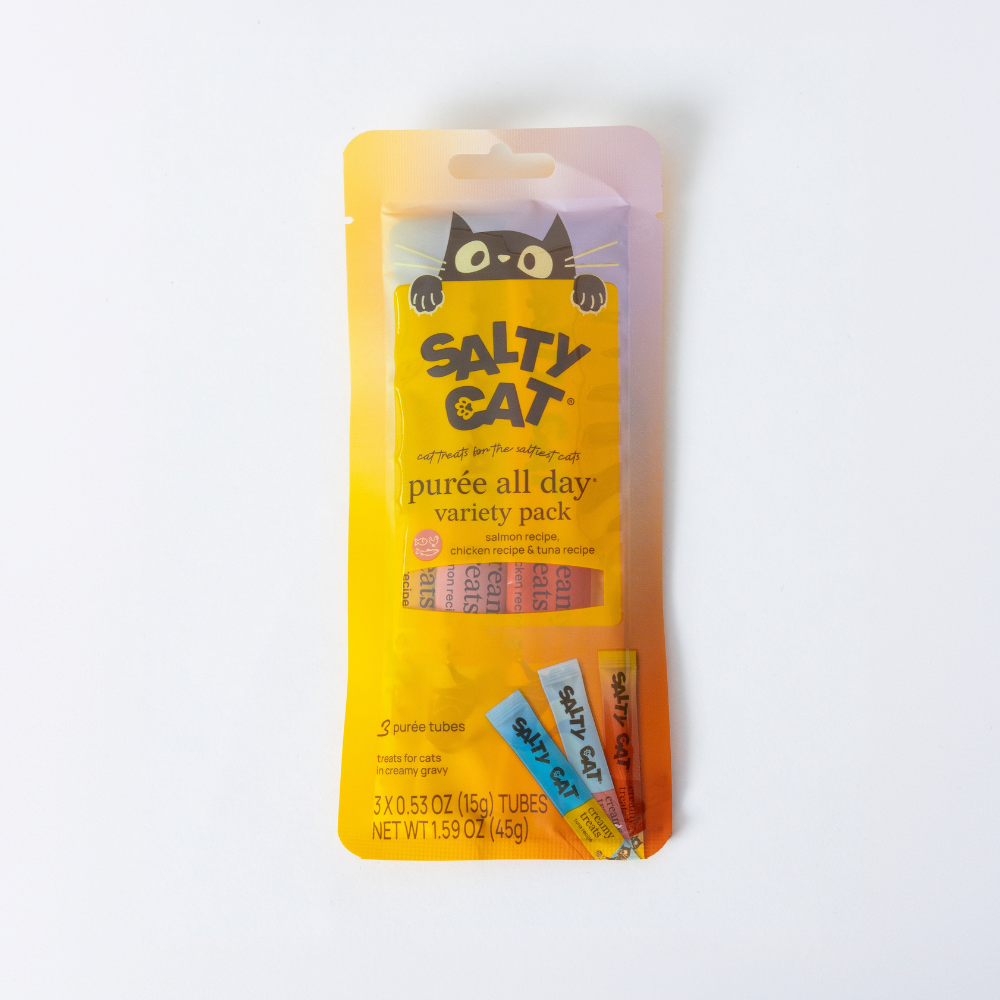 purée all day cat treats, variety pack, 36 tubes