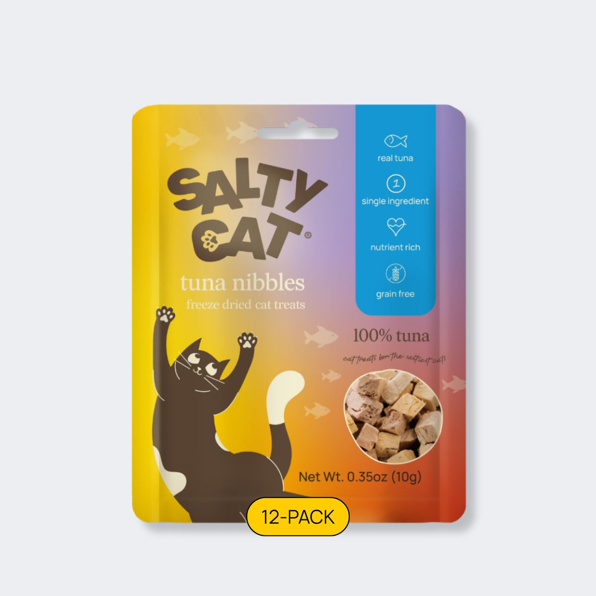 🐟 freeze-dried tuna cat treats, 12 pack