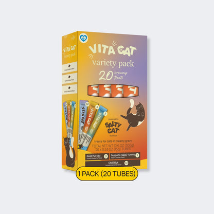 🛍️ vitacat by salty cat variety pack (20-tube pack)