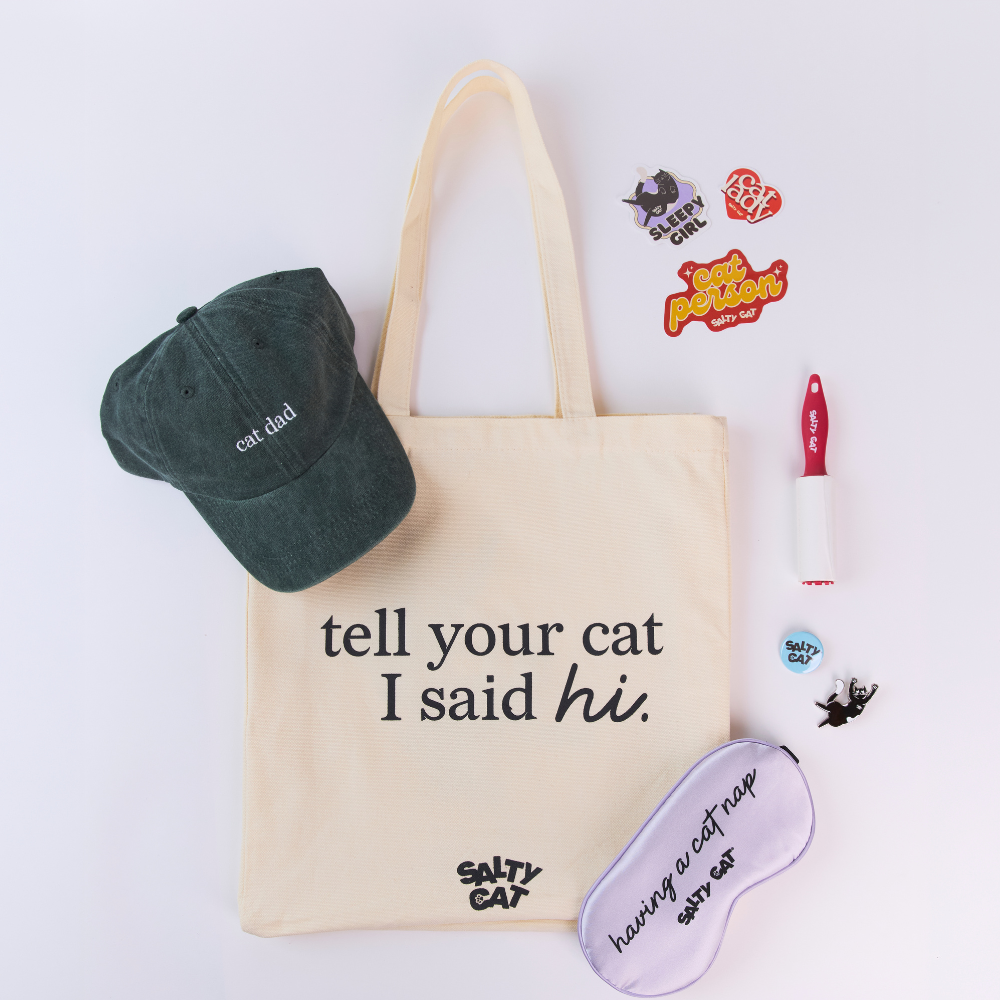 salty cat essential tote bag