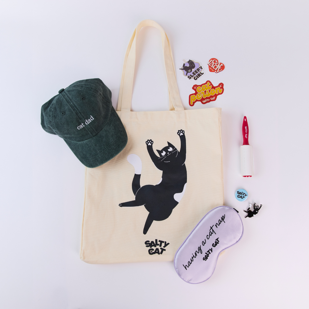 salty cat essential tote bag