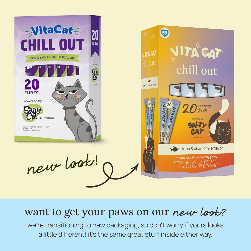 😴 vitacat by salty cat chill out, 20-tube pack