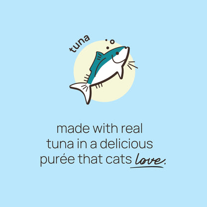 🐟 purée all day cat treats, tuna, 36 tubes