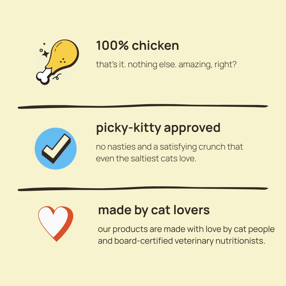🐓 freeze dried chicken cat treats 5g, 1 pack