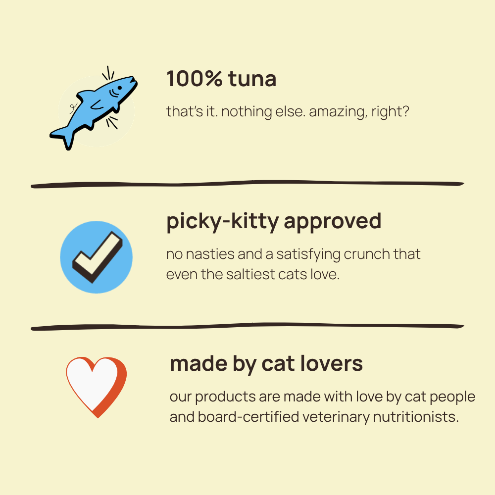 🐟 freeze dried tuna cat treats 5g, 24 packs