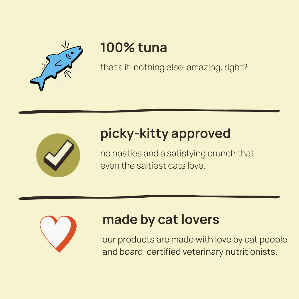🐟 freeze-dried tuna cat treats, 12 pack