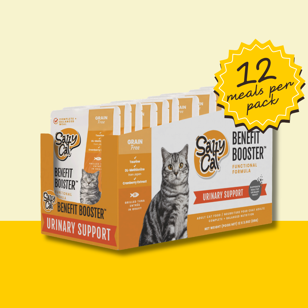 benefit booster, urinary support wet cat food, 12 pack