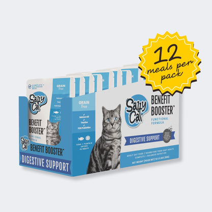 💊 benefit booster, digestive support wet cat food, 12 pack