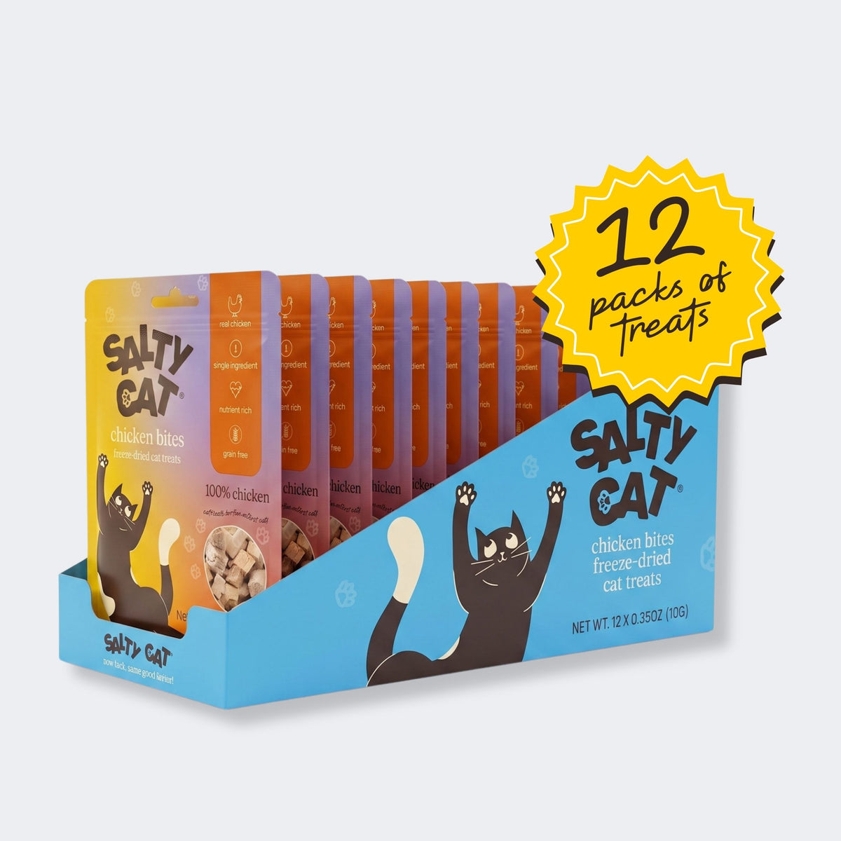 🐟 freeze-dried tuna cat treats, 12 pack