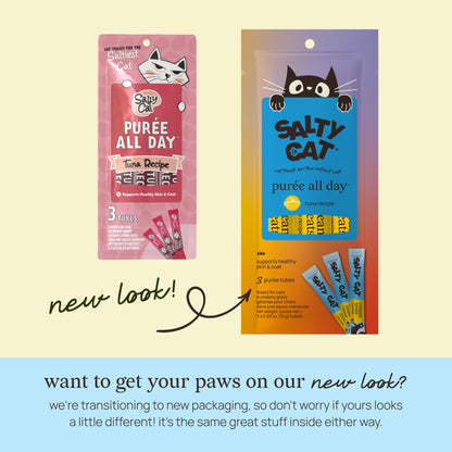 🐟 purée all day cat treats, tuna, 36 tubes