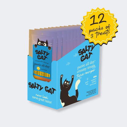 🐟 purée all day cat treats, tuna, 36 tubes