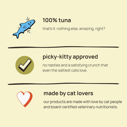 🐟 freeze-dried tuna cat treats, 12 pack