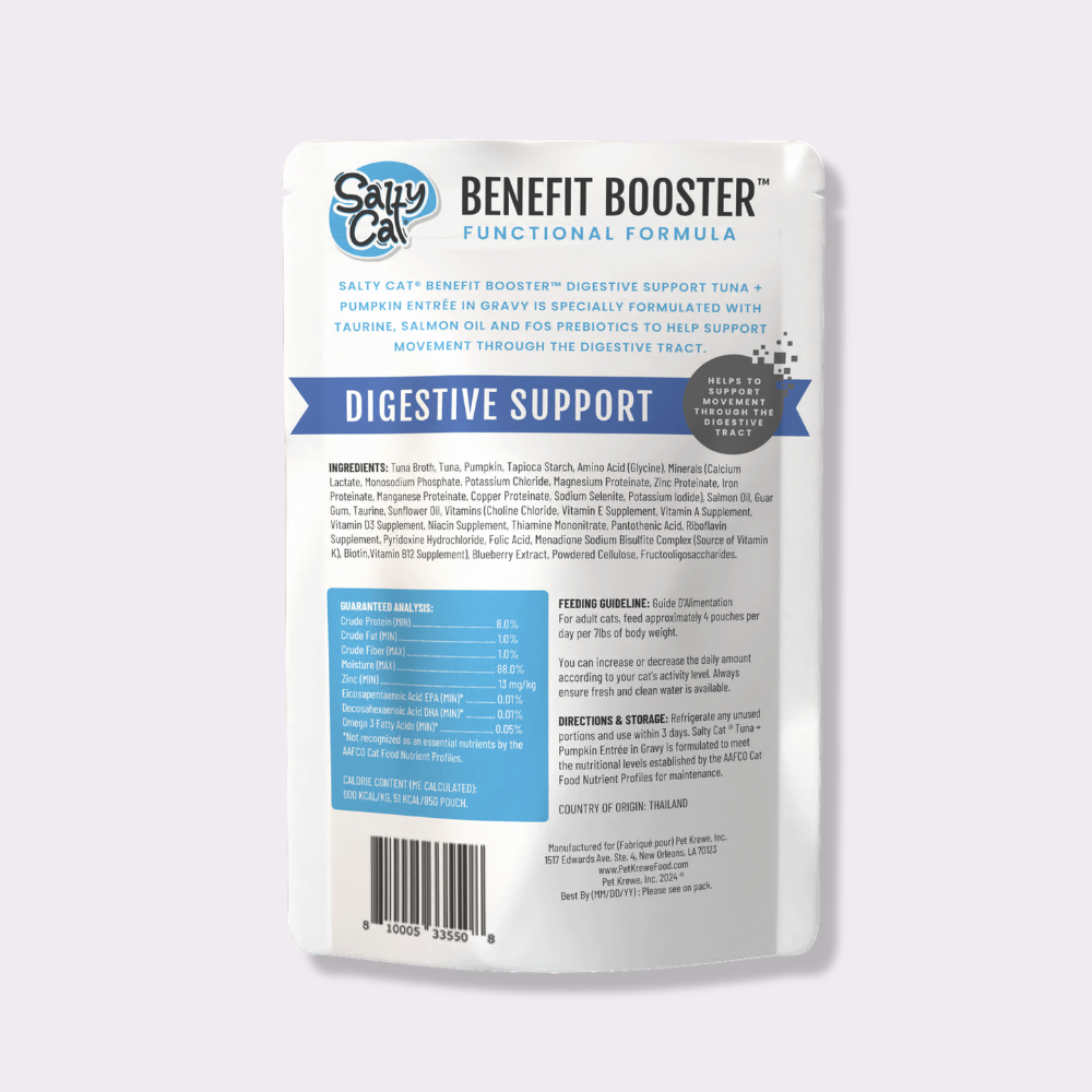 benefit booster, digestive support wet cat food, 12 pack
