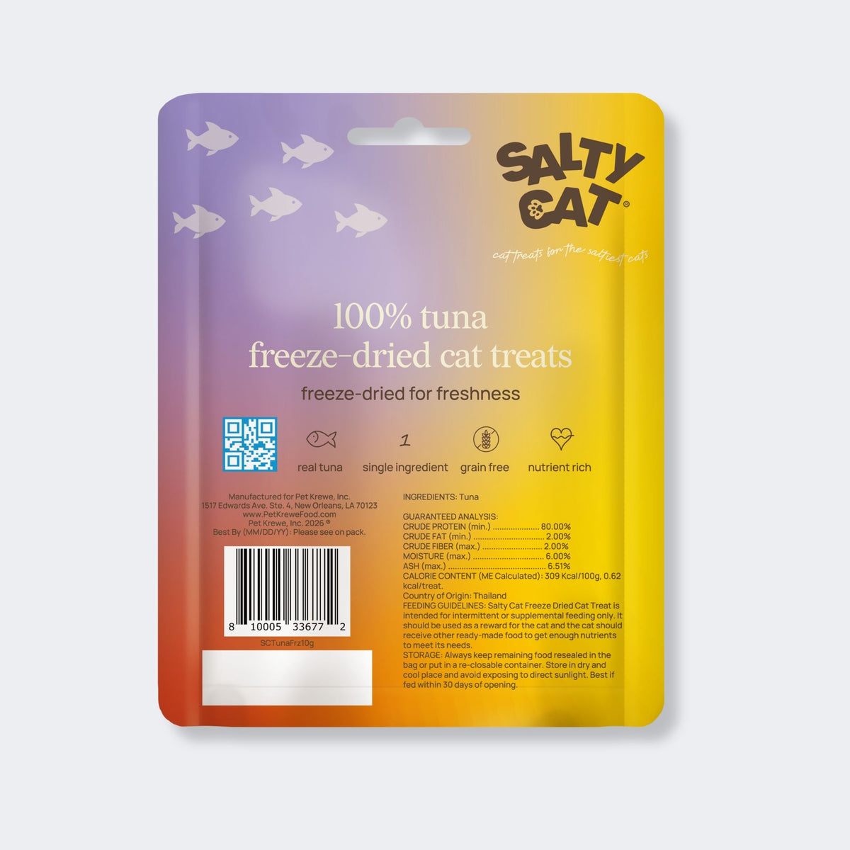 🐟 freeze-dried tuna cat treats, 12 pack