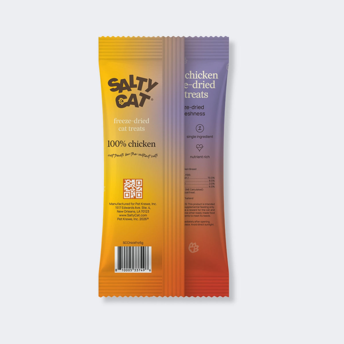 🐓 freeze dried chicken cat treats 5g, 24 packs