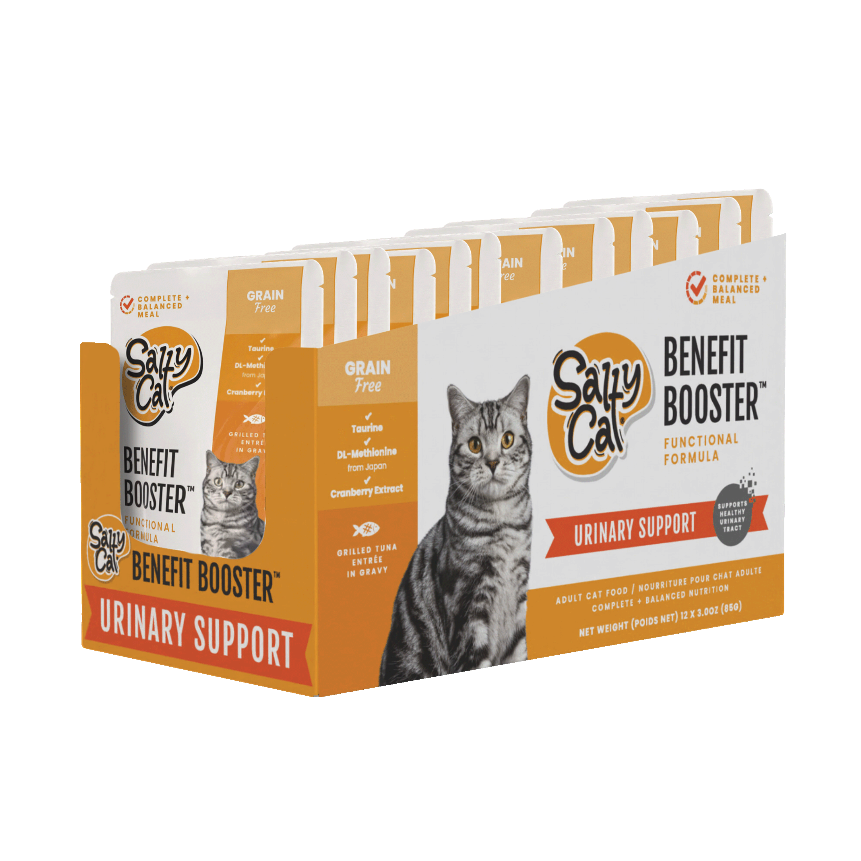 Salty Cat Benefit Booster Urinary Support Functional Wet Cat Food, 85g (12 Packs)