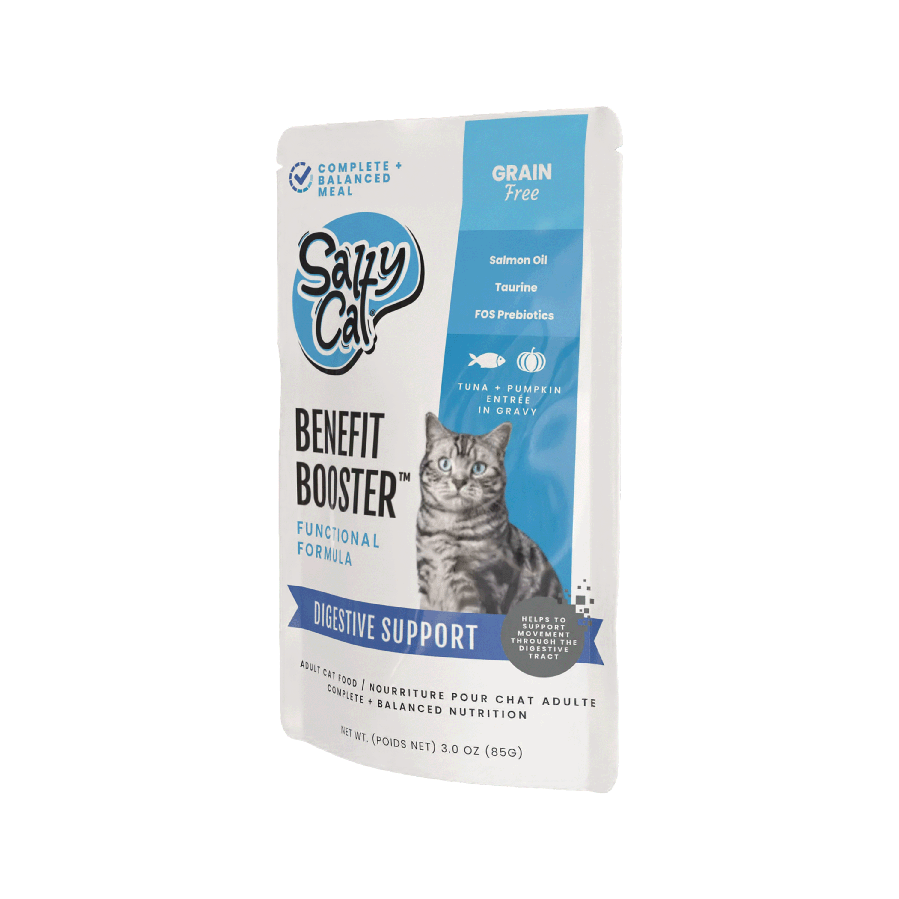Salty Cat Benefit Booster Digestive Support Functional Wet Cat Food, 85g (12 Packs)