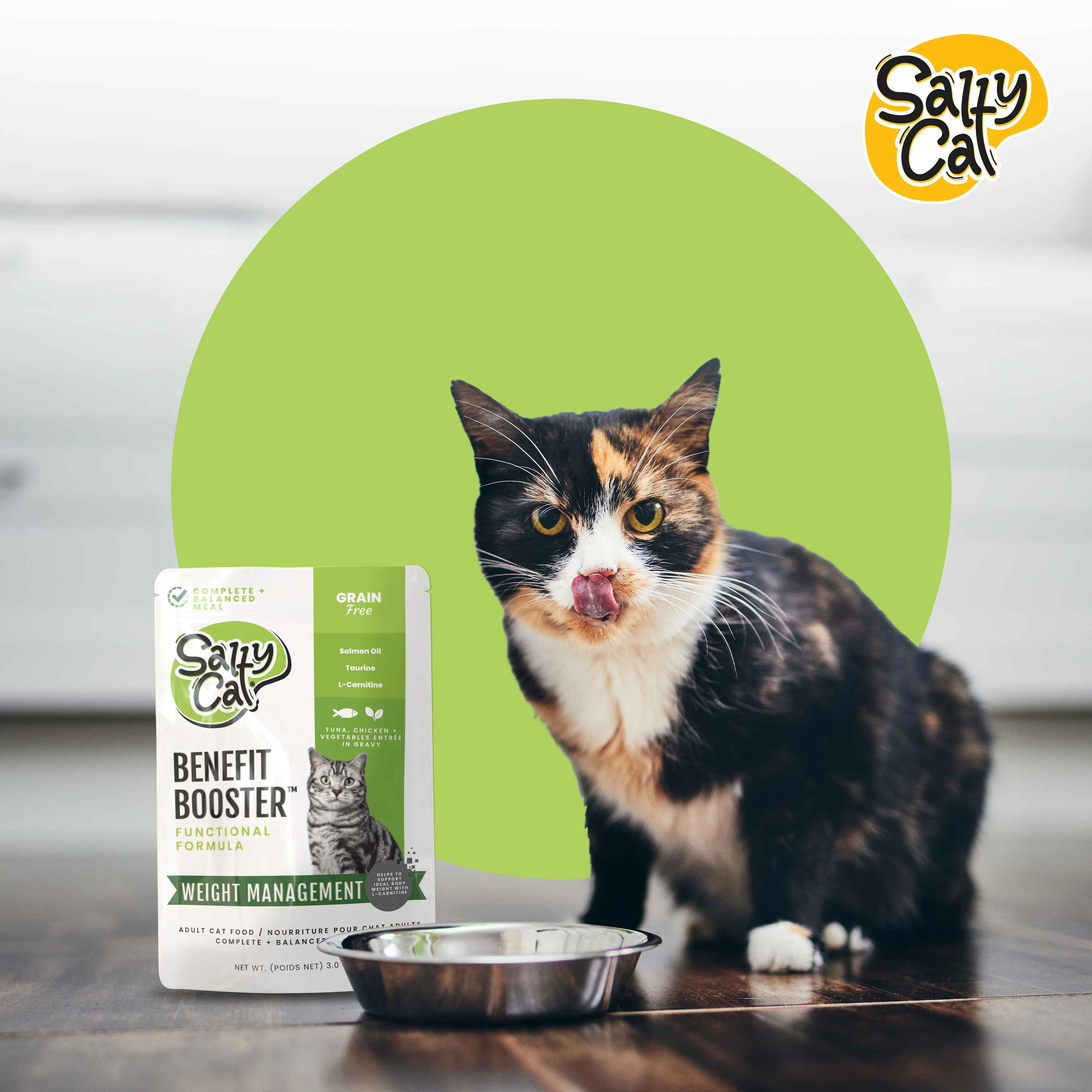 Salty Cat Benefit Booster Weight Management Functional Wet Cat Food, 8 Salty Cat Benefit Booster Weight Management Functional Wet Cat Food, 8