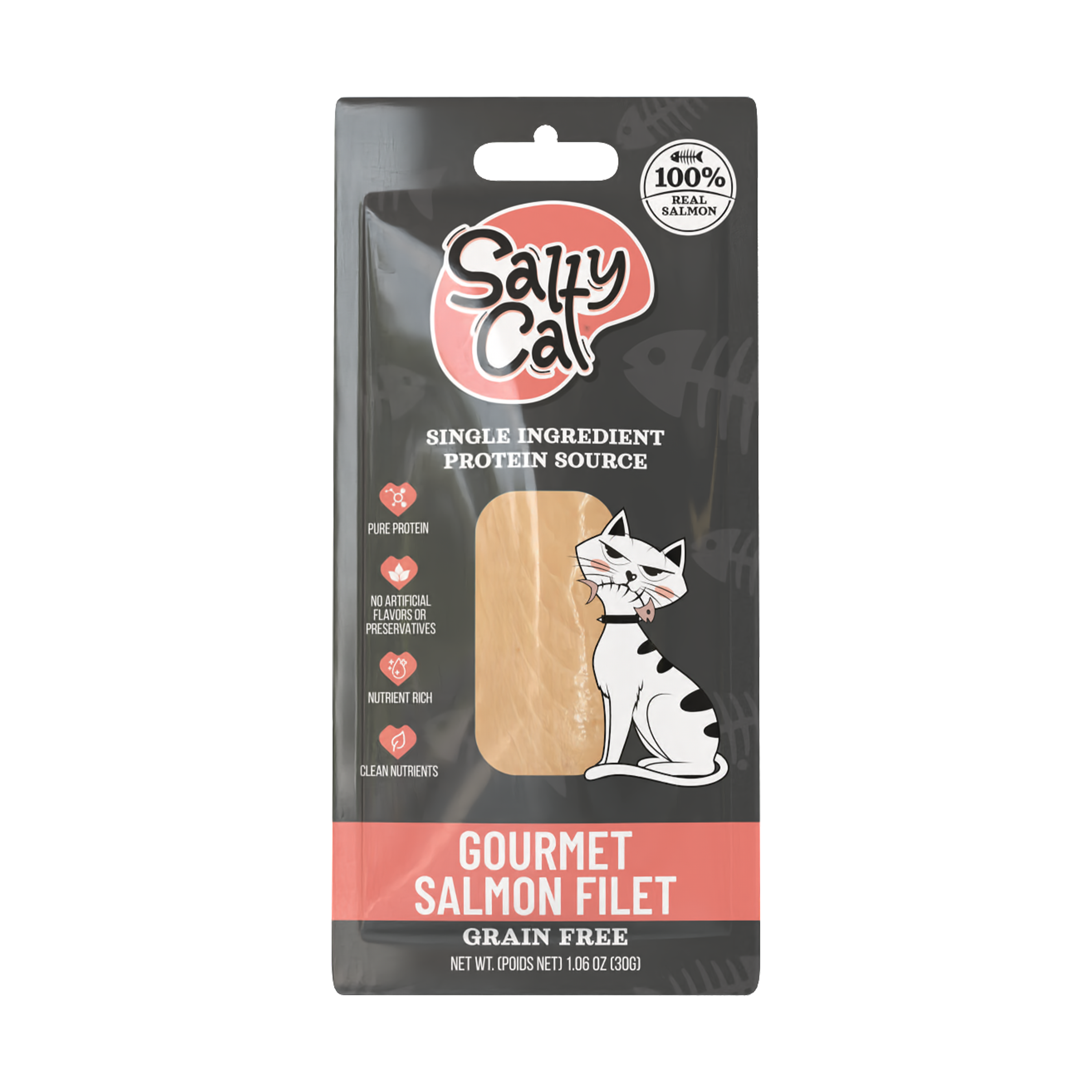 Salty Cat Gourmet Salmon Filet Treats for Cats